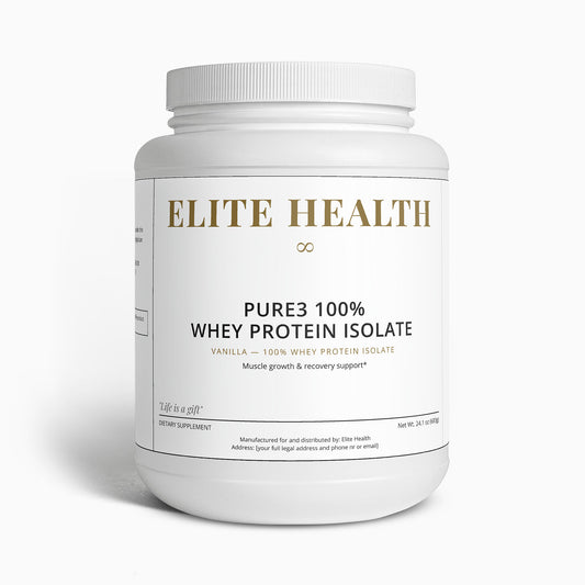 Pure3 100% Whey Protein Isolate (Vanilla)