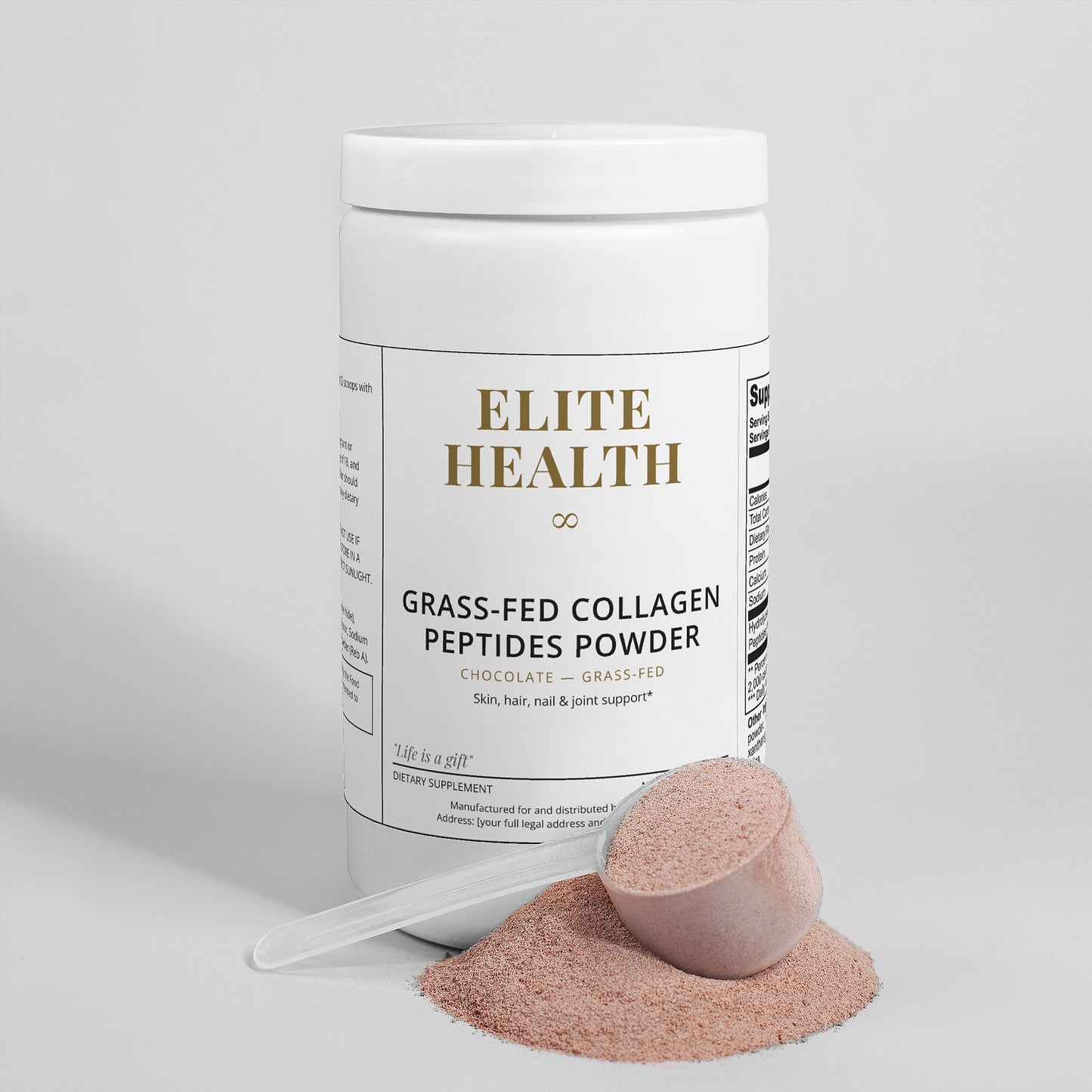 Grass-Fed Collagen Peptides Powder (Chocolate)