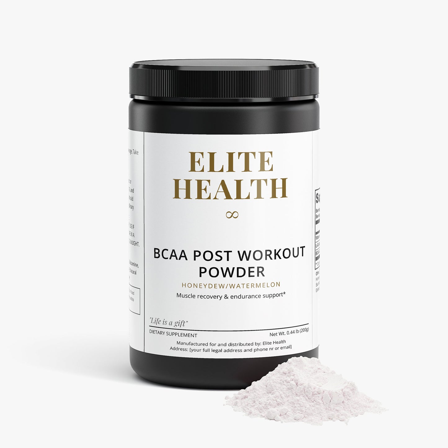 BCAA Post Workout Powder (Honeydew/Watermelon)